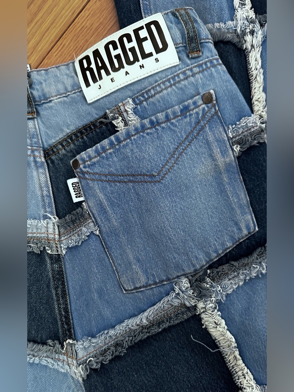 Patchwork Ragged jeans - Picture 6 of 16